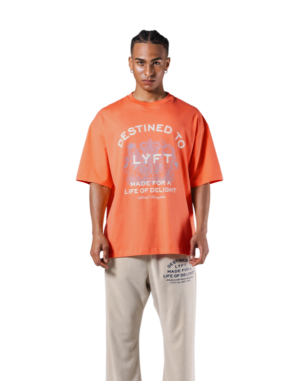 Medieval Graphic Big T-Shirt - Orange