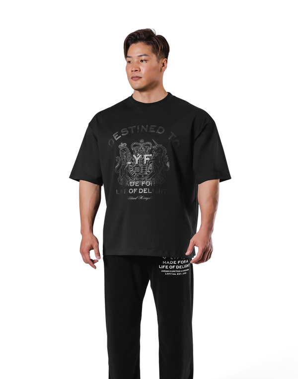 Medieval Graphic Big T-Shirt - Black
