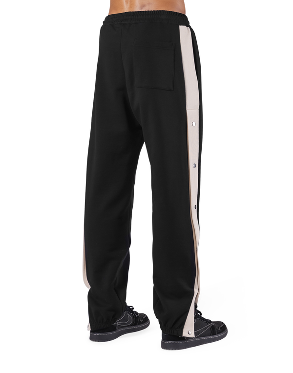 Warm Up Button Sweat Pants V.2 - Black/Ivory
