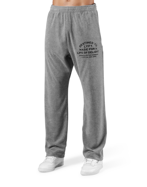 Delight Logo Pile Pants - Grey