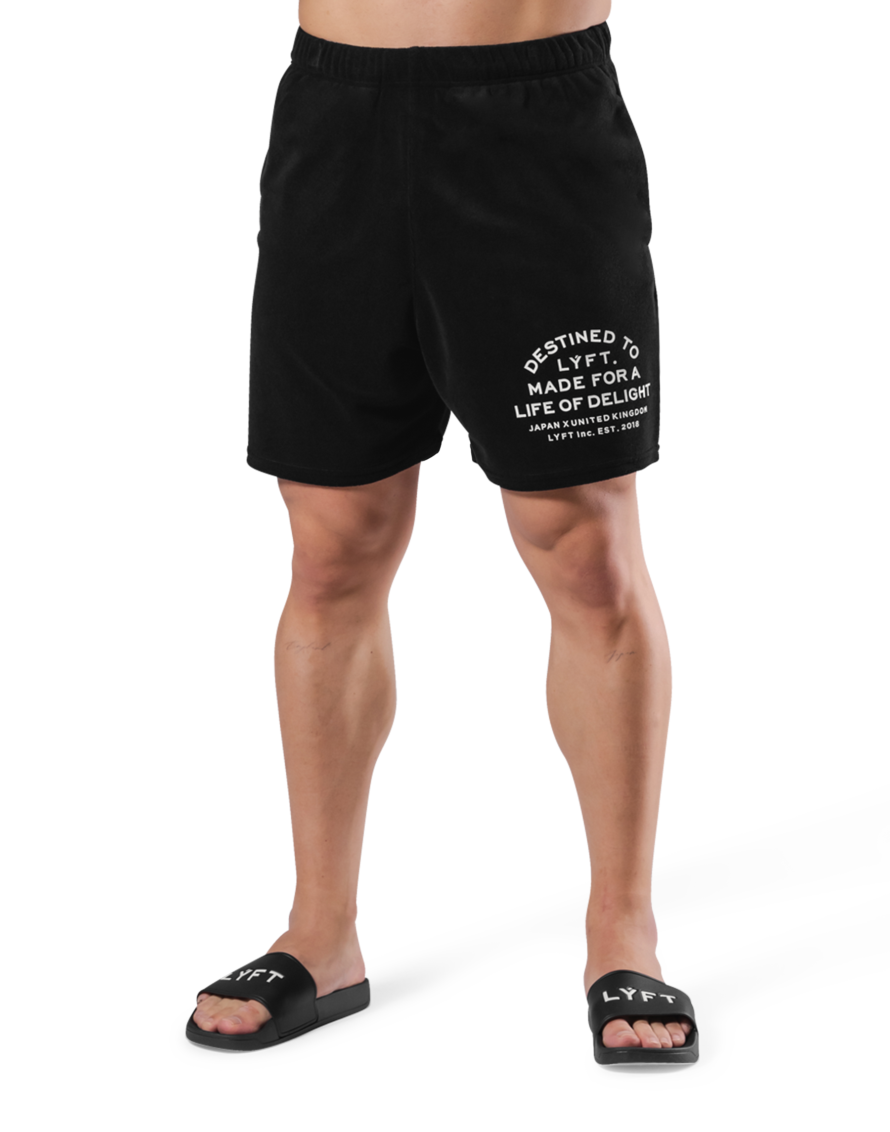 Delight Logo Pile Shorts - Black – LÝFT