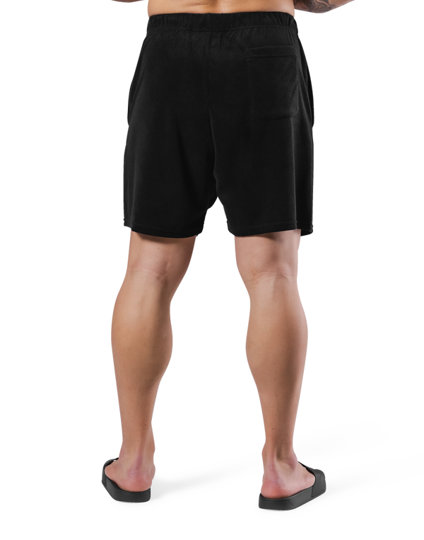 Delight Logo Pile Shorts - Black