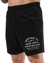 Delight Logo Pile Shorts - Black