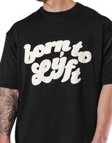 Old Born To LÝFT Big T-Shirt - Black