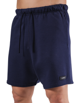 Logo Wappen Sweat Shorts - Navy
