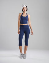 Cup In Halter Neck Top - Navy