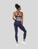 Stripe Cross Strap Bratop - Navy