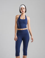 Cup In Halter Neck Top - Navy