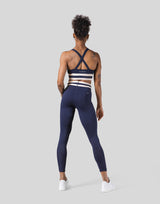 Stripe Cross Strap Bratop - Navy