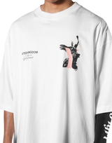 Statue Y Extra Big T-Shirt - White
