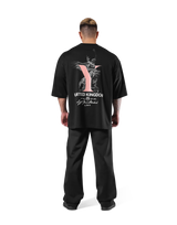 Statue Y Extra Big T-Shirt - Black
