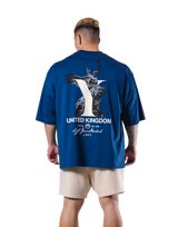 Statue Y Extra Big T-Shirt - Blue