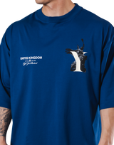 Statue Y Extra Big T-Shirt - Blue
