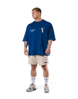 Statue Y Extra Big T-Shirt - Blue