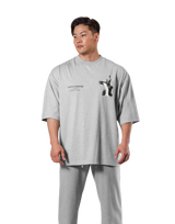 Statue Y Extra Big T-Shirt - Grey