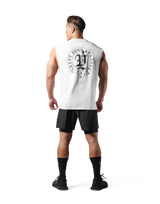 Old English No Sleeve - White