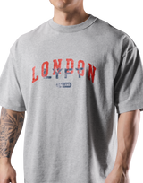 Vintage London Logo Big T-Shirt - Grey