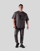 Wing L Logo Big T-Shirt - D.Grey