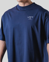 Back Y Plate Logo Big T-Shirt - Navy