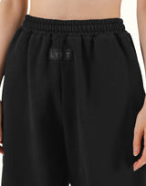 LÝFT Label Wide Sweat Pants - Black