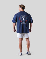 Back Y Plate Logo Big T-Shirt - Navy