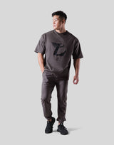 Wing L Logo Big T-Shirt - D.Grey