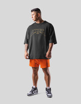 Metal logo Extra Big T-Shirt - Black