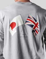 New Flag Oversize Long T-Shirt - Grey