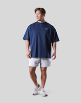 Back Y Plate Logo Big T-Shirt - Navy