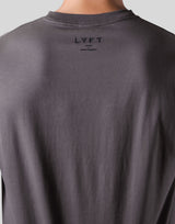 Wing L Logo Big T-Shirt - D.Grey