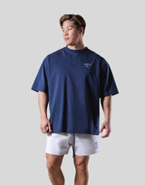 Back Y Plate Logo Big T-Shirt - Navy