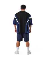 Round Pattern Extra Big T-Shirt V.2 - Navy