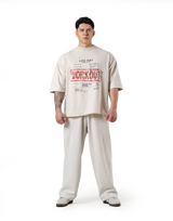 Leg Day Vintage Extra Big T-Shirt - Ivory