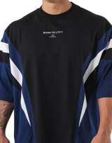 Round Pattern Extra Big T-Shirt V.2 - Navy