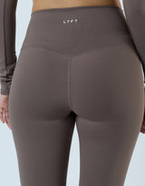 Slim Fit Stretch Leggings - Brown