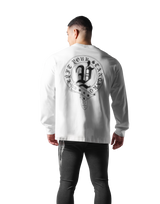 Old English Long T-Shirt - White
