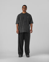 One Point LÝFT Logo Vintage Big T-Shirt - Black