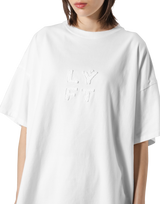 Patching Logo Oversize T-Shirt - White
