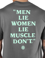 Back Message Big T-Shirt - D.Grey