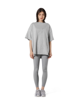 Patching Logo Oversize T-Shirt - Grey