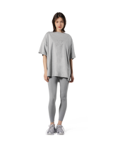 Patching Logo Oversize T-Shirt - Grey