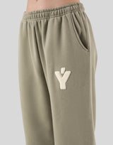 Pile Wappen Sweat Pants - Olive