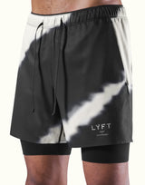 2Way Stretch Layered Shorts - Marble