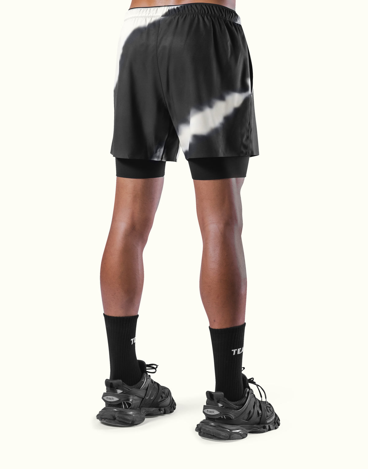 2Way Stretch Layered Shorts - Marble