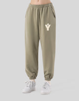 Pile Wappen Sweat Pants - Olive