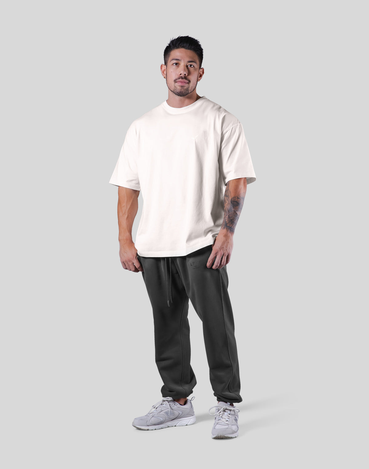LÝFT × COR Limited Graphic Big T-Shirt - Ivory