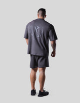 Back Y Plate Logo Big T-Shirt - D.Grey
