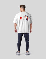 New Flag Oversize Long T-Shirt - White