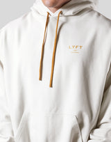 Back Emblem Oversize Sweat Hoodie - Ivory