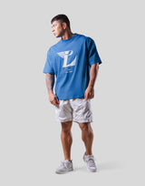 Wing L Logo Big T-Shirt - Blue